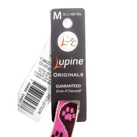 NWT Lupine Pet Dog Collar & Lead - Tickled Pink - Picture 8 of 16